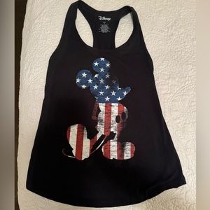 Disney Mickey Mouse American Flag 4th of July Tank Top Size Large